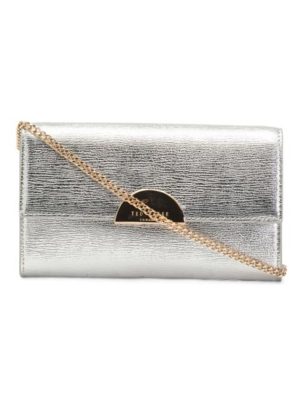 TED BAKER Leather Luna Clutch With Chain Strap